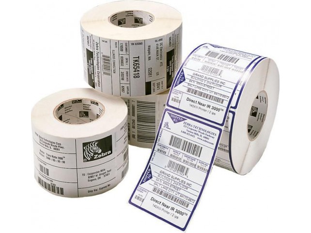 Zebra Label roll, 102x76mm  normal paper, 12 rolls/box