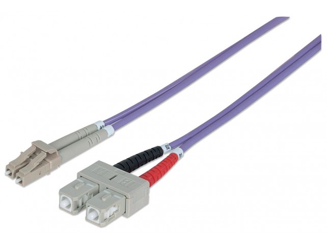Intellinet Fiber Optic Patch Cable,  Duplex, Multimode