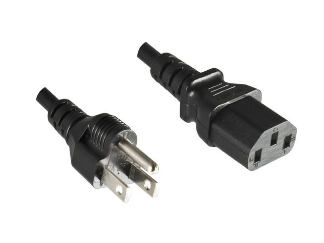 MicroConnect Power Cord 1.8m JPN 3pin -C13  Type B to C13, Black