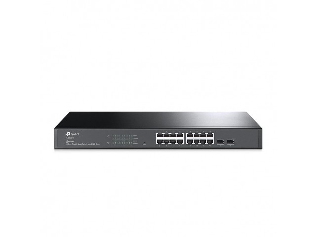 TP-Link JetStream 16-Port Gigabit  Smart Switch with 2 SFP Slots