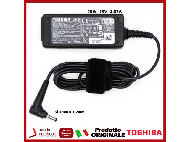 Alimentatore Originale TOSHIBA 45W 19V 2,37A - P000697520