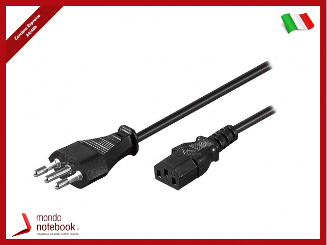 MicroConnect Cavo di Alimentazione 1,8M EUR CEE 7/7 Spina Italiana IEC 320 C13 Alimentatore PC, Moni