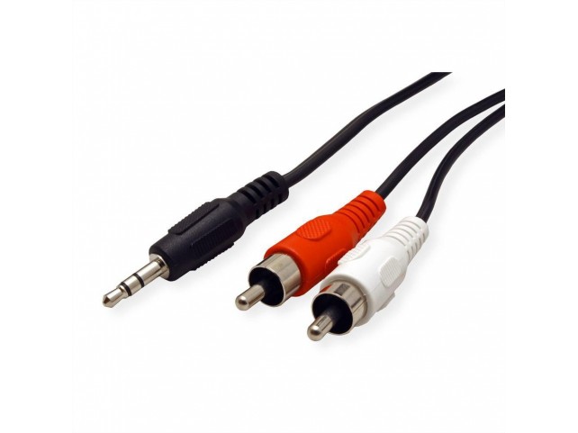 Roline 3.5Mm/2X Rca (M) Cable 10 M  