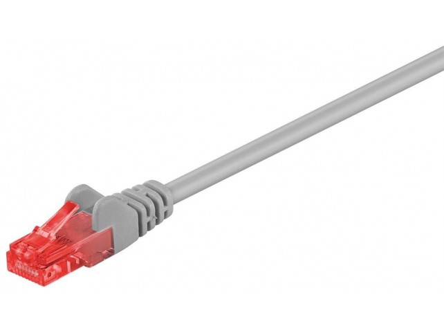 MicroConnect U/UTP CAT6 0.5M Grey PVC  Unshielded Network Cable,
