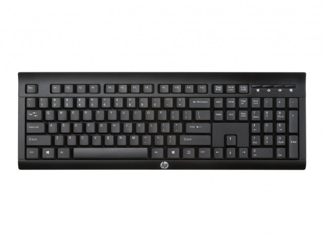 HP Wireless Keyboard K2500 - I  K2500, Full-size (100%),