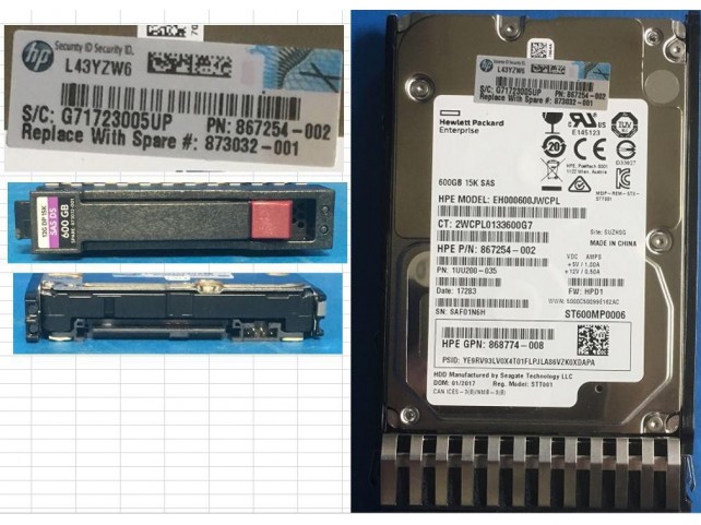 HDD 600GB 12G 15K SFF SAS  