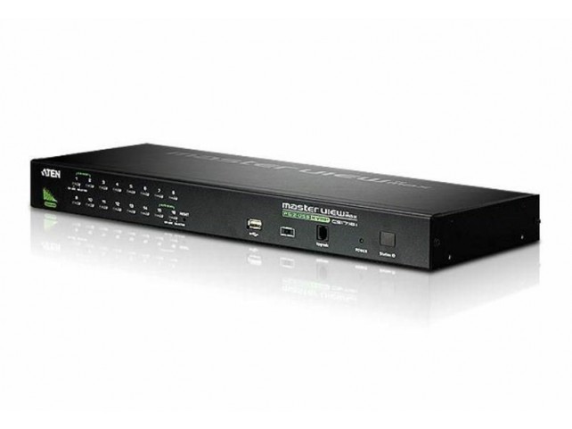 Aten 16-port USB KVM, Daisy Chain  16-Port USB - PS/2 VGA KVM