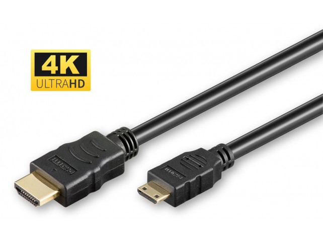 MicroConnect HDMI High Speed mini cable,  1,5m High speed with Ethernet