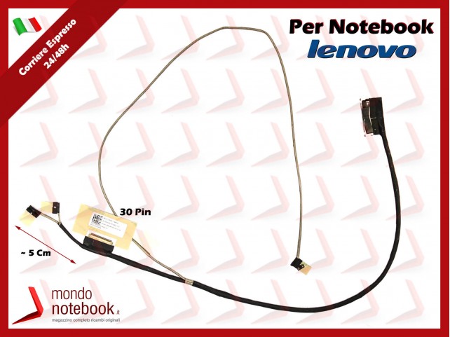 Cavo Flat LCD LENOVO Flex 4-1480 Flex 4 1435 1470 Yoga 510-14IKB (Versione Corta)