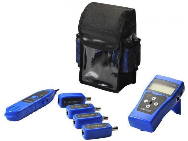 Lanview Network cable tester with 8 x  RJ45/BNC probes and tracer