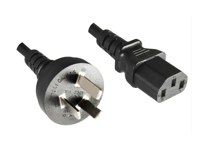 MicroConnect Power Cord China - C13  1.8m  Type I to C13, Black