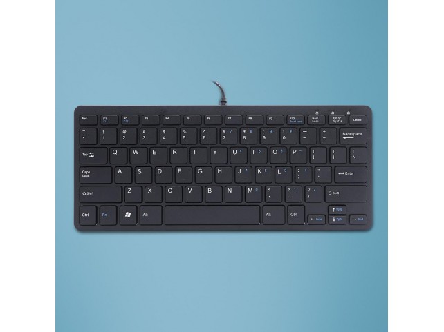 R-Go Tools Ergo compact keyboard  QWERTY, Black