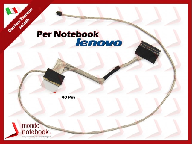 Cavo Flat LCD LENOVO Ideapad Y50-70 Y50-80 - Versione No Touch - 40 Pin (4K)