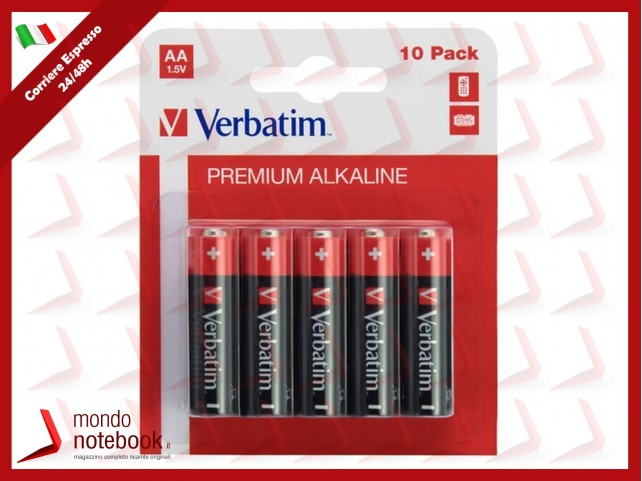 BATTERIE ALKALINE VERBATIM 49875 STILO "AA" 10pz per BLISTER