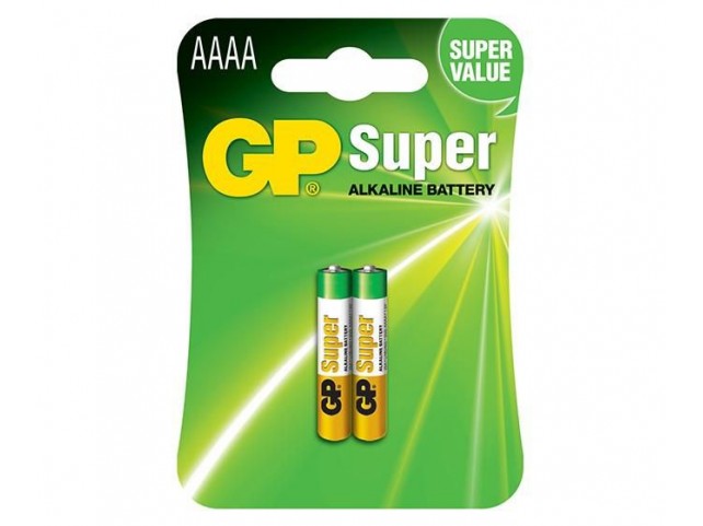 GP Batteries SUPER ALKALINE AAAA / LR61  Super Alkaline AAAA, 25A /