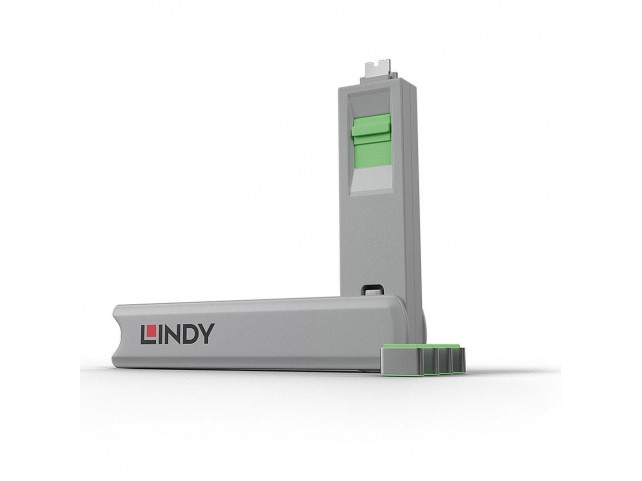 Lindy Usb Type C Port Blocker, Green  