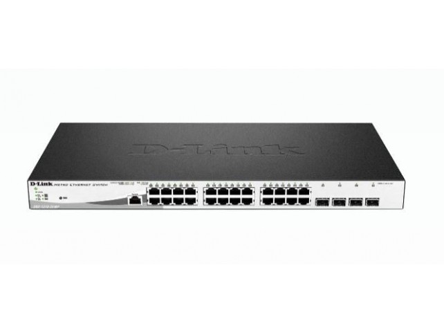 D-Link 28-Port Gigabit PoE+ Smart  Switch including 4 SFP Ports