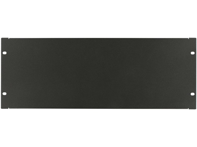 4U 19" SCREW TYPE BLANK PANEL  BLACK