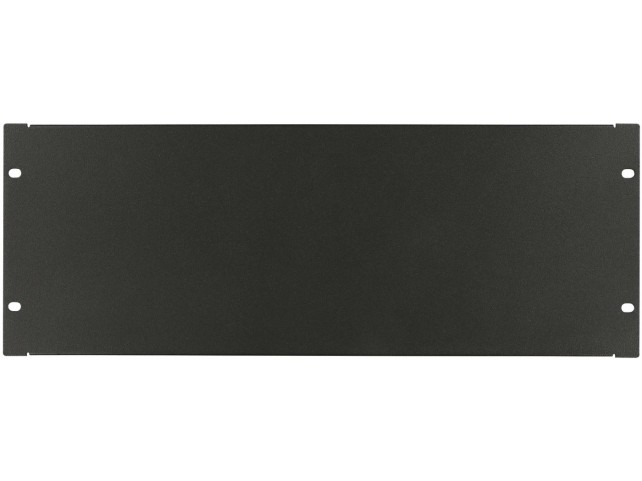 4U 19" SCREW TYPE BLANK PANEL  BLACK