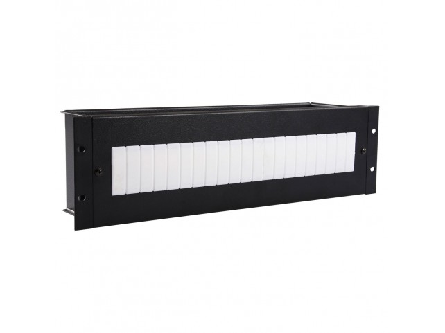 Lanview 3U 19" ELECTRICAL/DIN RAIL  MODULE - BLACK
