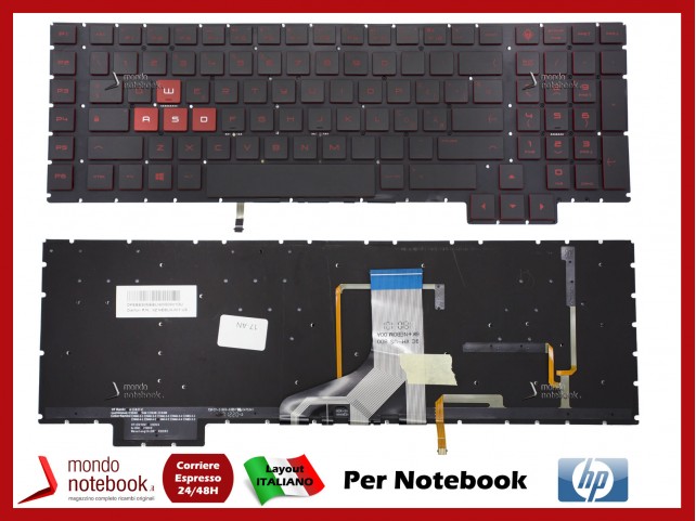 Tastiera Notebook HP Omen 17-AN (Retroilluminata) Italiana