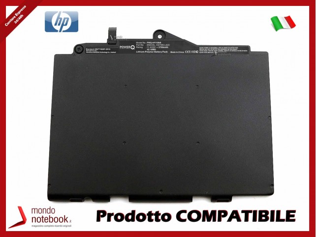 Batteria PowerQ per HP EliteBook 725 G3 3700 mAh 11.4V P/N 800232-241 Nero