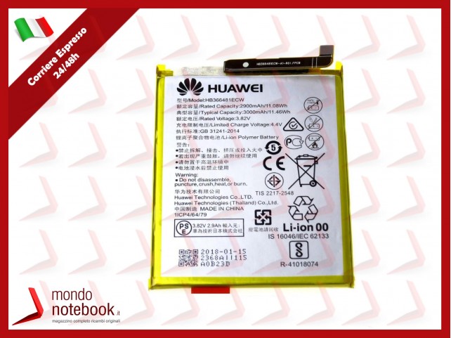 Batteria Originale Huawei P8 P9 P10 P20 Lite P Smart Honor 8