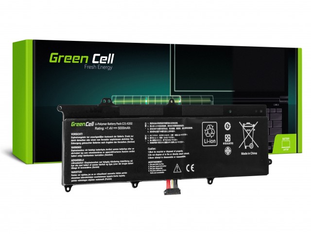 Green Cell Batteria per Asus VivoBook F202E Q200E S200E X202E / 7,4V 5000mAh