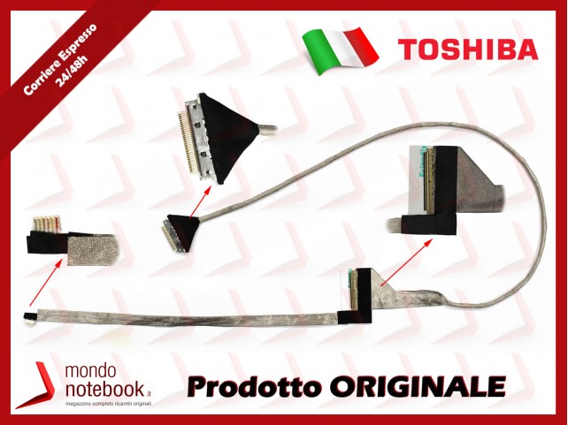 Cavo Flat LCD TOSHIBA Satellite C660 C660D C665 C665D P750 P755 DC02001BG10 Versione 2