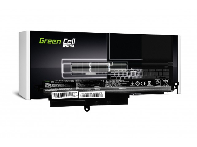 Green Cell PRO Batteria per Asus X200 X200C X200CA X200L X200LA / 11,25V 2600mAh