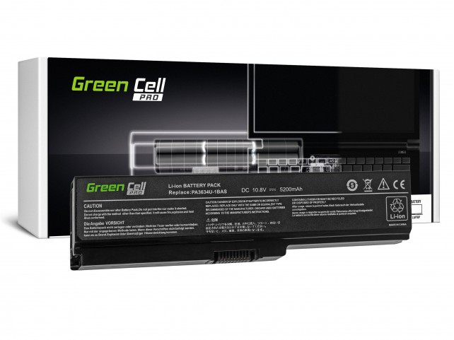 Green Cell PRO Batteria per Toshiba Satellite A660 A665 L650 L650D L655 L670 L670D  PA3634U-1BRS / 11,1V 5200mAh