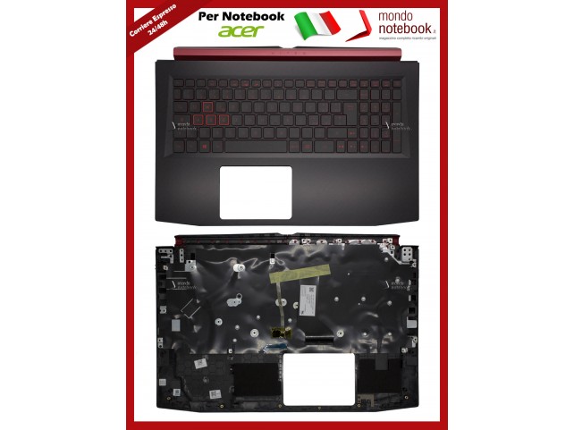 Tastiera Italiana Retroilluminata Completa di Top Case Superiore [GTX 1050] ACER Aspire AN515-52 Nitro AN515-52 6BQ3MN2016