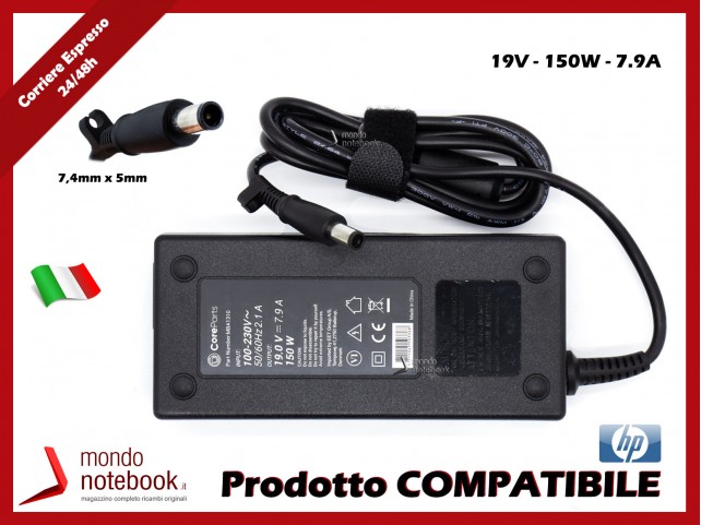 CoreParts MBA1310 Power Adapter for HP 150W 19V 7.9A Plug:7.4*5.0p