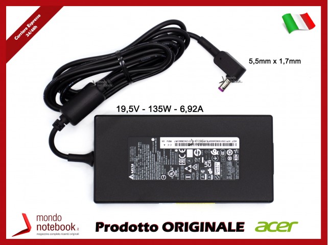 Alimentatore Originale ACER 135W 19,5V 9,92A (5,5mm x 1,7mm)