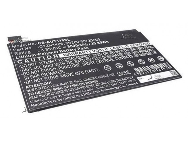 Batteria PowerQ per Asus Pad Transformer Book T100TAL 8000mAh 3.85V P/N 0B200-00720500