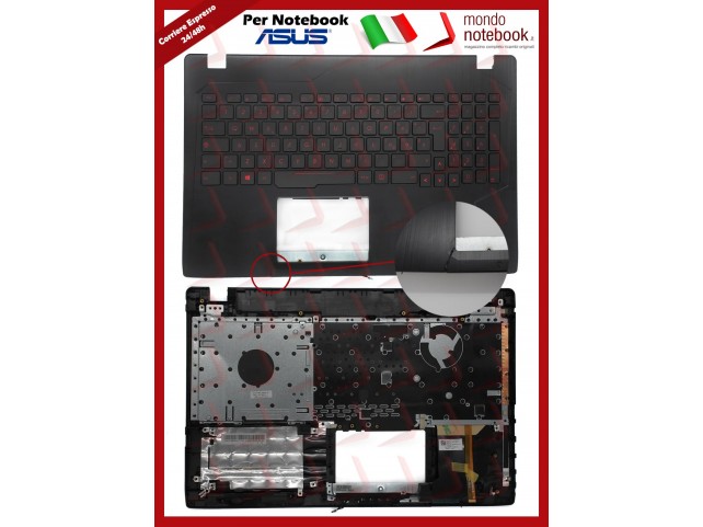 Tastiera con Top Case ASUS FX553 G553 GL543 GL553 (Retroill) Italiana DANNEGGIATA