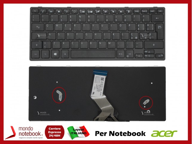 Tastiera Netbook ACER TravelMate TMB311-31 TMB311R-31 TMB311RN-31 Nera