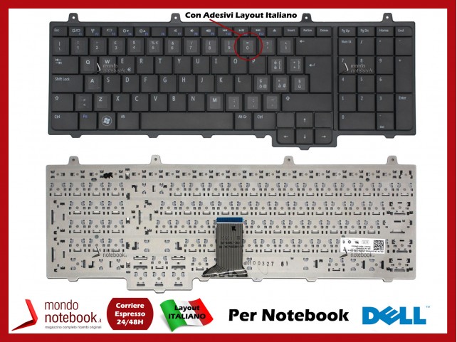 Tastiera Notebook Dell Inspiron 1745 1747 1750 con Adesivi Layout ITALIANO