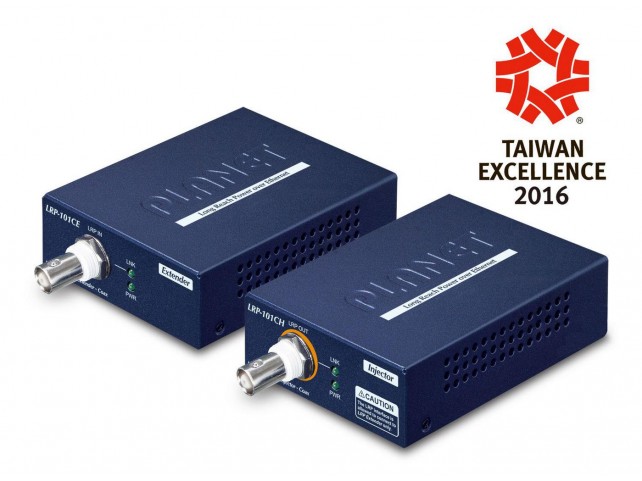 Planet 1-PORT LONG REACH POE OVER  Coax Ext Kit LRP-101CH+CE