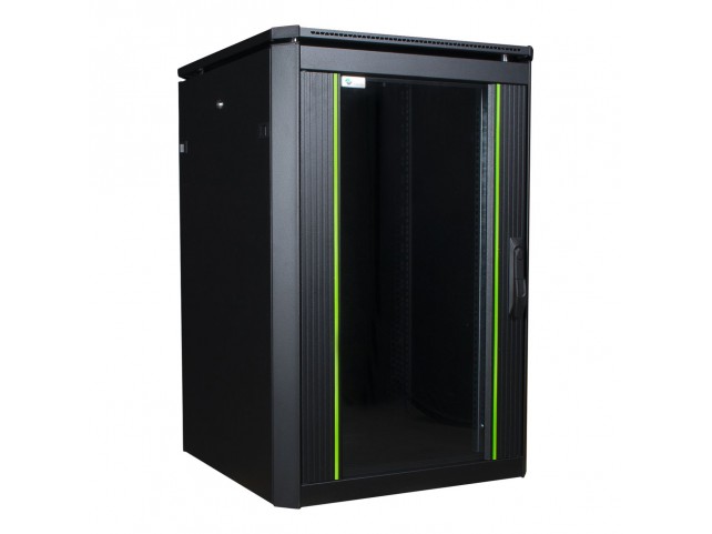 Lanview 19'' 16U Rack Cabinet 600 x  800 x 897mm Data Line - Black