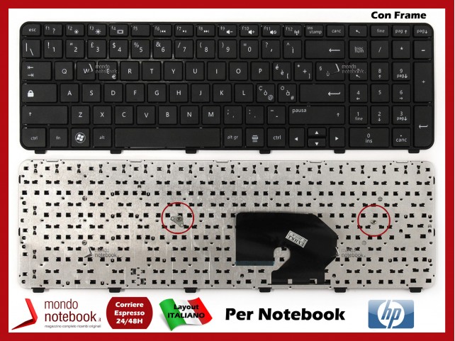 Tastiera Notebook HP DV7-6000 DV7-6100 (CON FRAME) Italiana