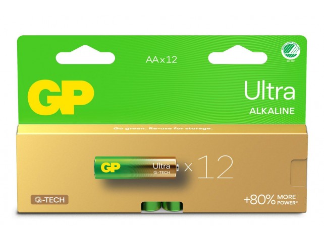 GP Batteries GP ULTRA ALKALINE AA/LR6  Battery. 12-Pack