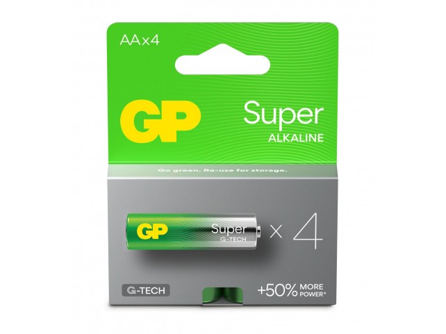 GP Batteries Super Alkaline C/LR14  Battery. 4-Pack
