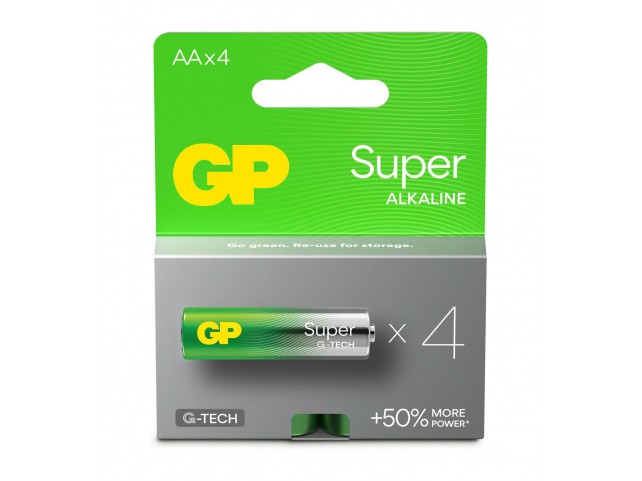GP Batteries Super Alkaline C/LR14  Battery. 4-Pack