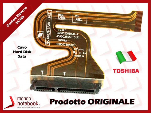 Cavo HDD Connettore Hard Disk SATA Toshiba A600 A601 A602 R600 Rx2 N10