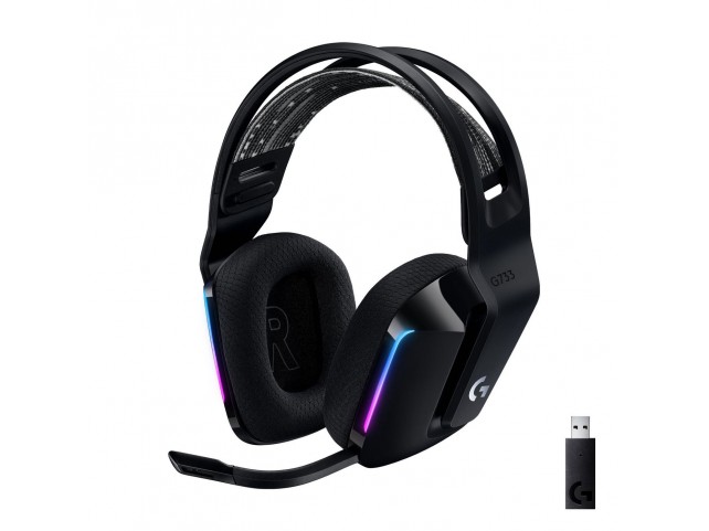 Logitech G733 LightSpeed Wireless RGB  Gaming Headset - BLACK - EMEA