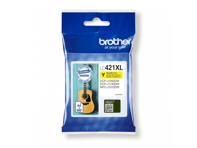 Brother Lc-421Xly Ink Cartridge 1  Pc(S) Original High (Xl)