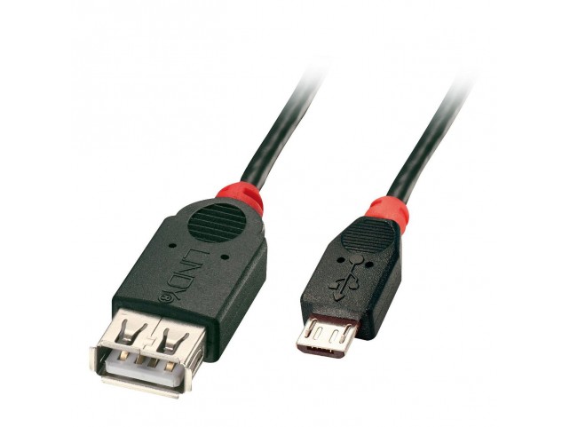 Lindy 1m USB 2.0 Type Micro-B to A  OTG Cable