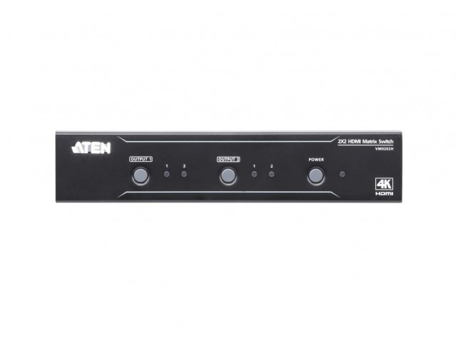 Aten 2x2 4K HDMI Matrix Switch  up to 15m, 10.2 Gbps total