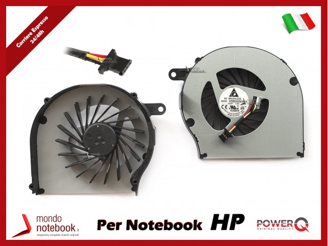 Ventola Fan CPU HP COMPAQ G62 CQ62 G72 (VERSIONE 2) 3 pin